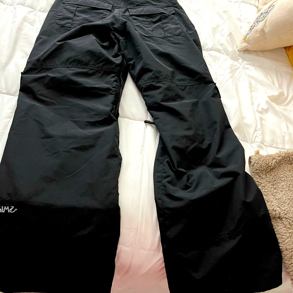 Snow pants for snow boarding, snowmobiling, skiing. Extra small. Brand Sims.